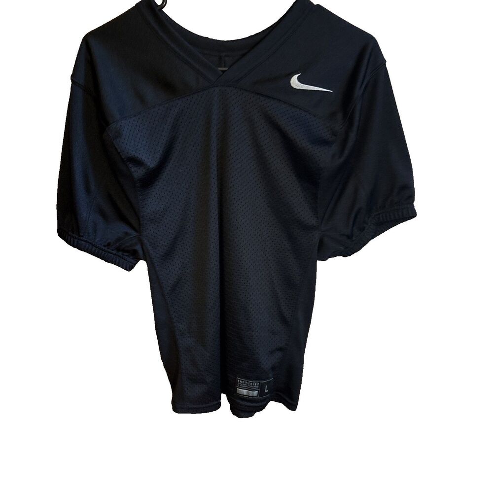 Nike Recruit Practice Football Jersey Big Kids Youth Large Black Mesh Dri-FIT